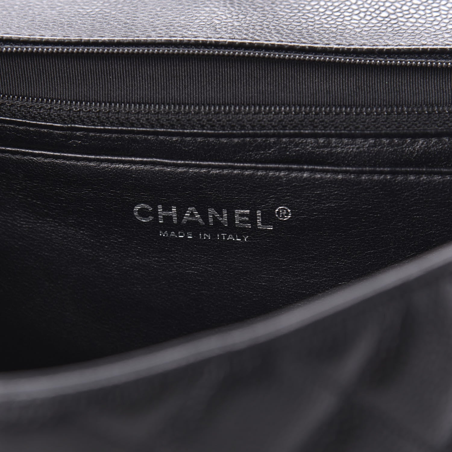 Chanel Caviar Quilted Jumbo Single Flap Black 8 of 11