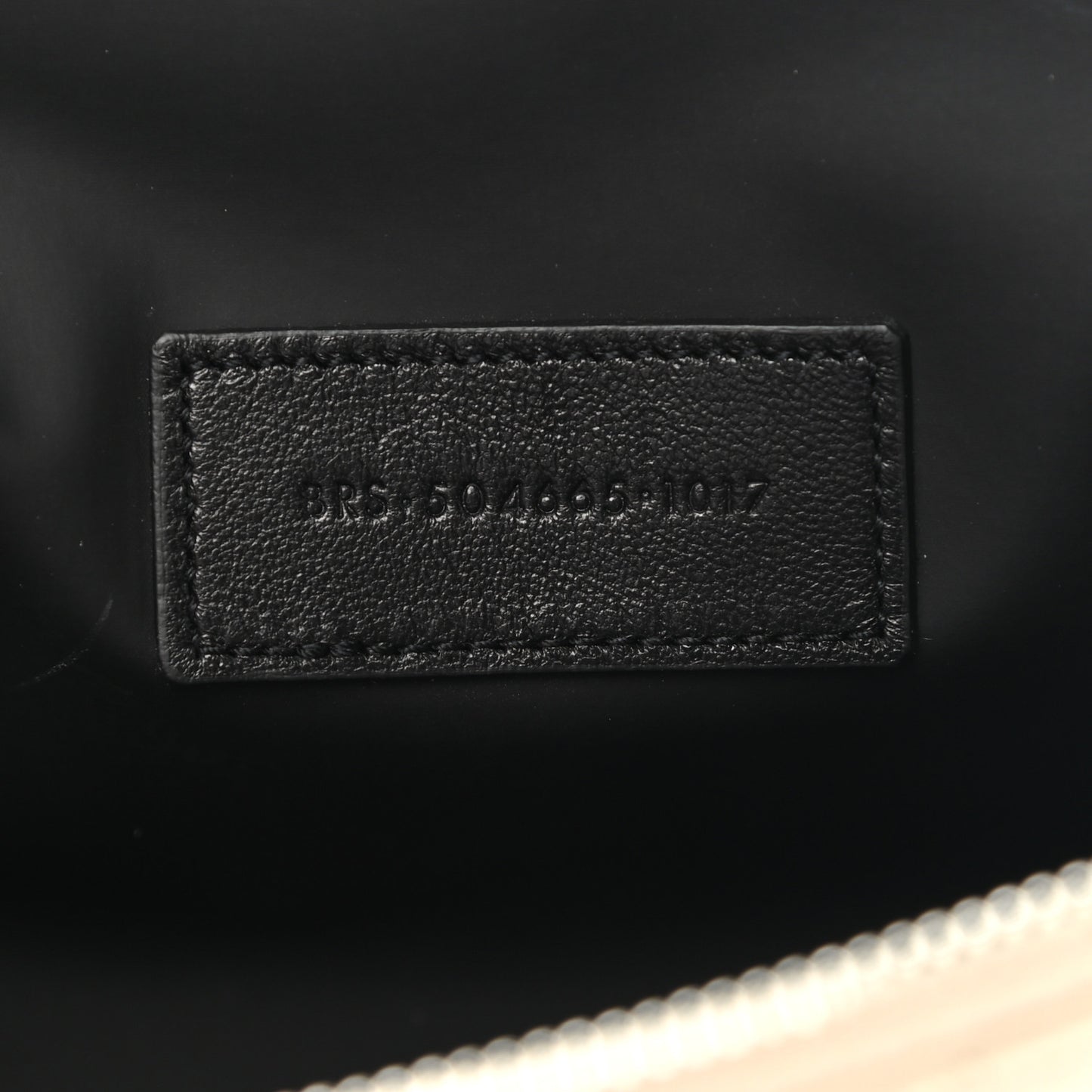 Lambskin Matelasse Cosmetic Case Ivory