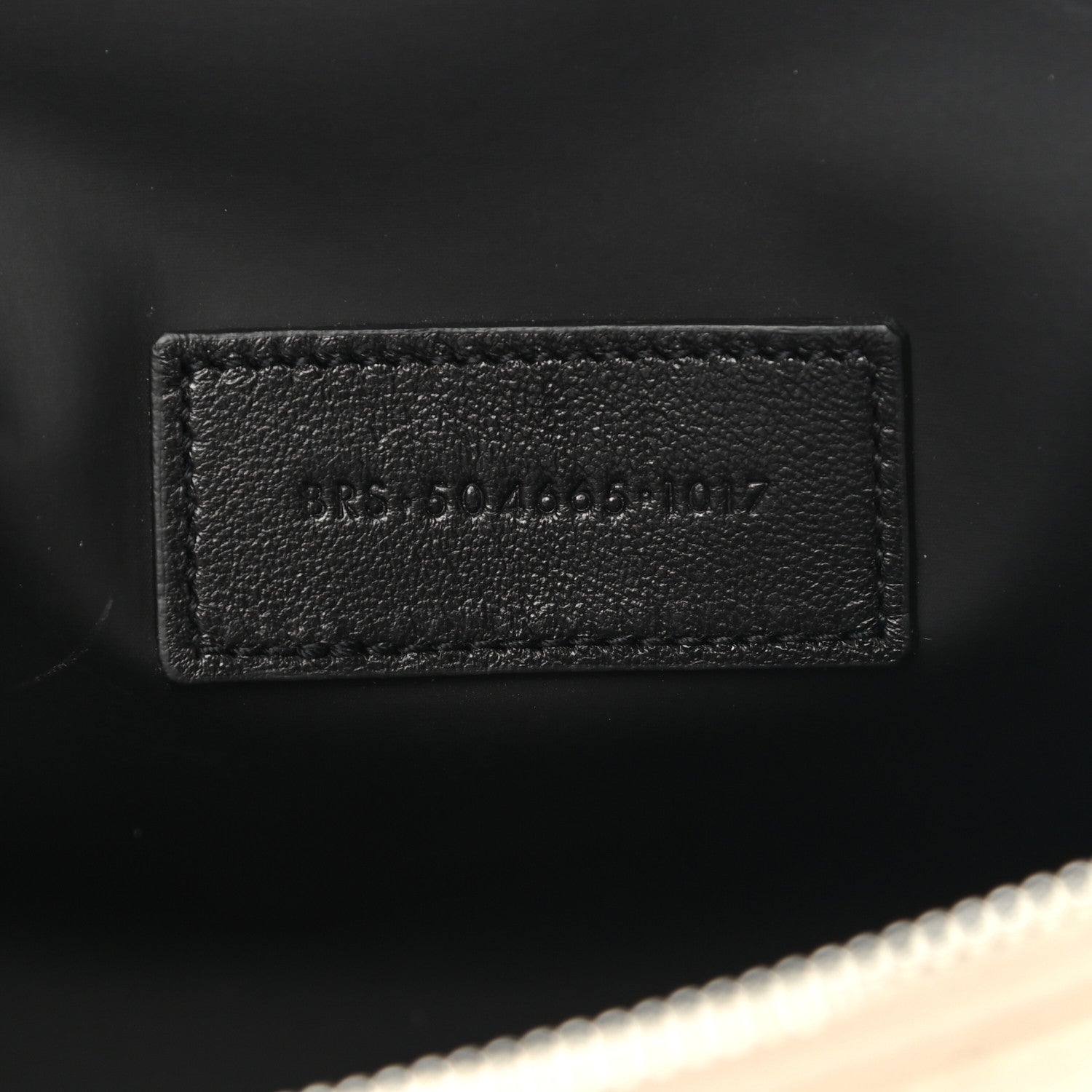 Saint Laurent Lambskin Matelasse Cosmetic Case Ivory 7 of 8