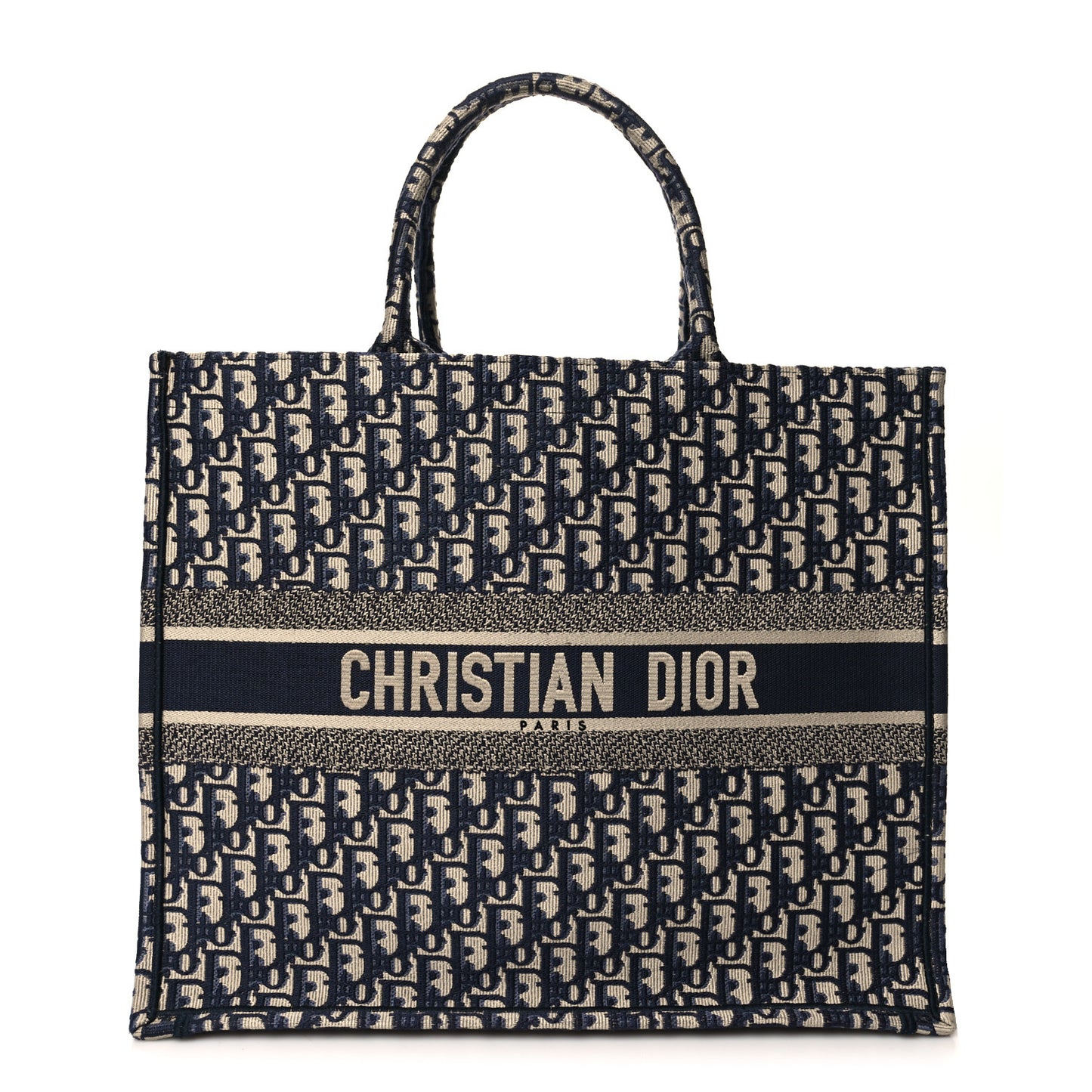 Oblique Large Book Tote Blue Multicolor