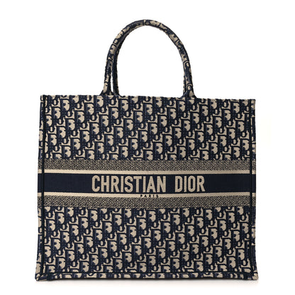 Christian Dior Oblique Large Book Tote Blue Multicolor 1 of 14