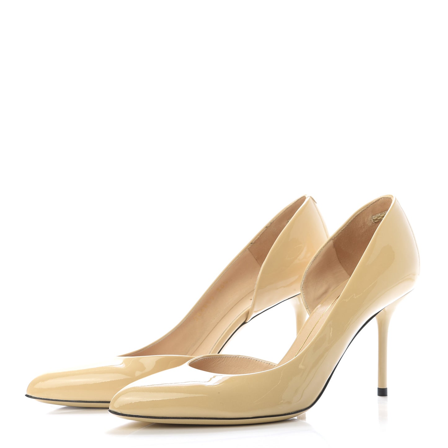 Patent Calfskin Pumps 36.5 Powder