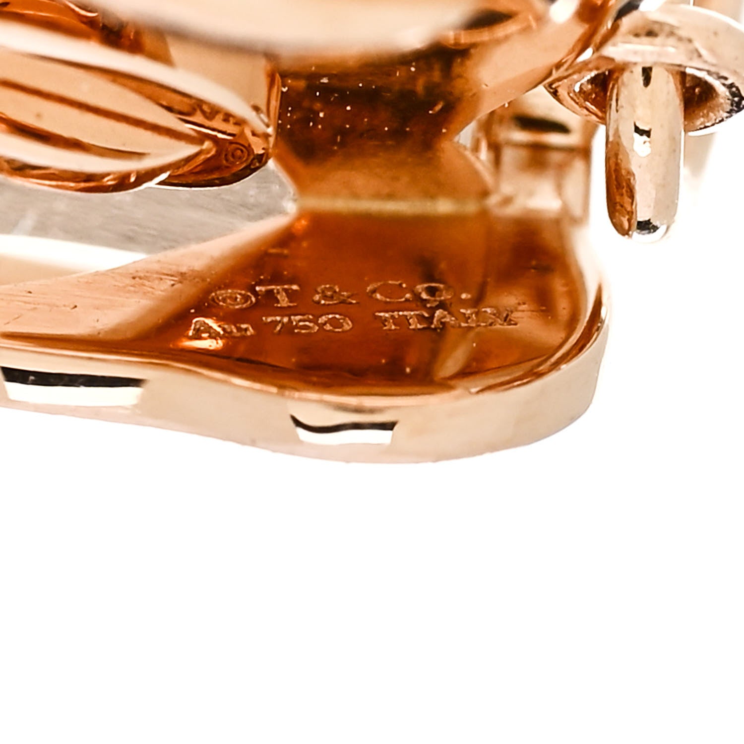 Tiffany 18K Rose Gold Save The Wild Elephant Charm 4 of 4