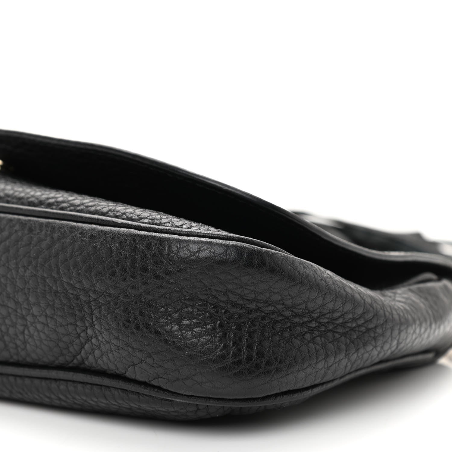Gucci Pebbled Calfskin Medium Soho Flap Crossbody Black 8 of 9