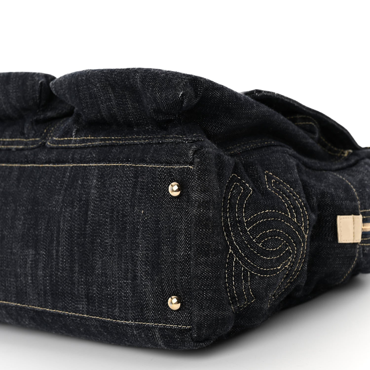 Chanel Denim CC Double Pocket Shoulder Bag 9 of 9