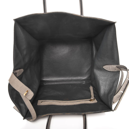 Celine Crocodile Embossed Nubuck Medium Phantom Luggage Grey 5 of 16