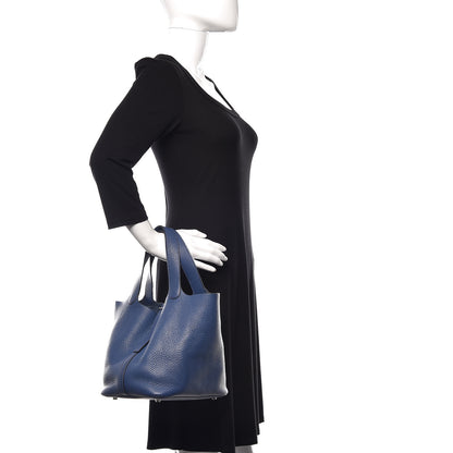 Hermes Taurillon Clemence Picotin 22 MM Bleu Brighton 2 of 10