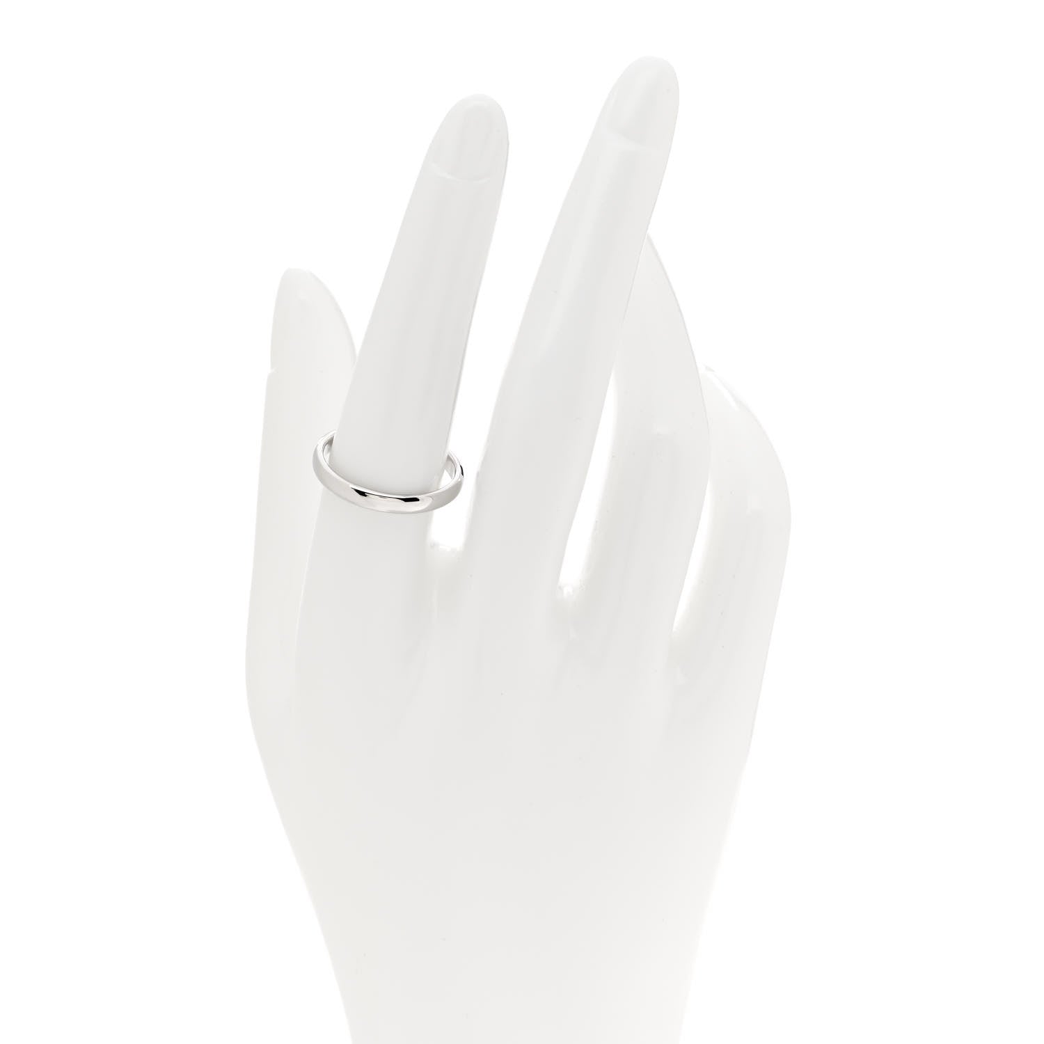 Tiffany Platinum 3mm Forever Wedding Band Ring 57 8 2 of 4