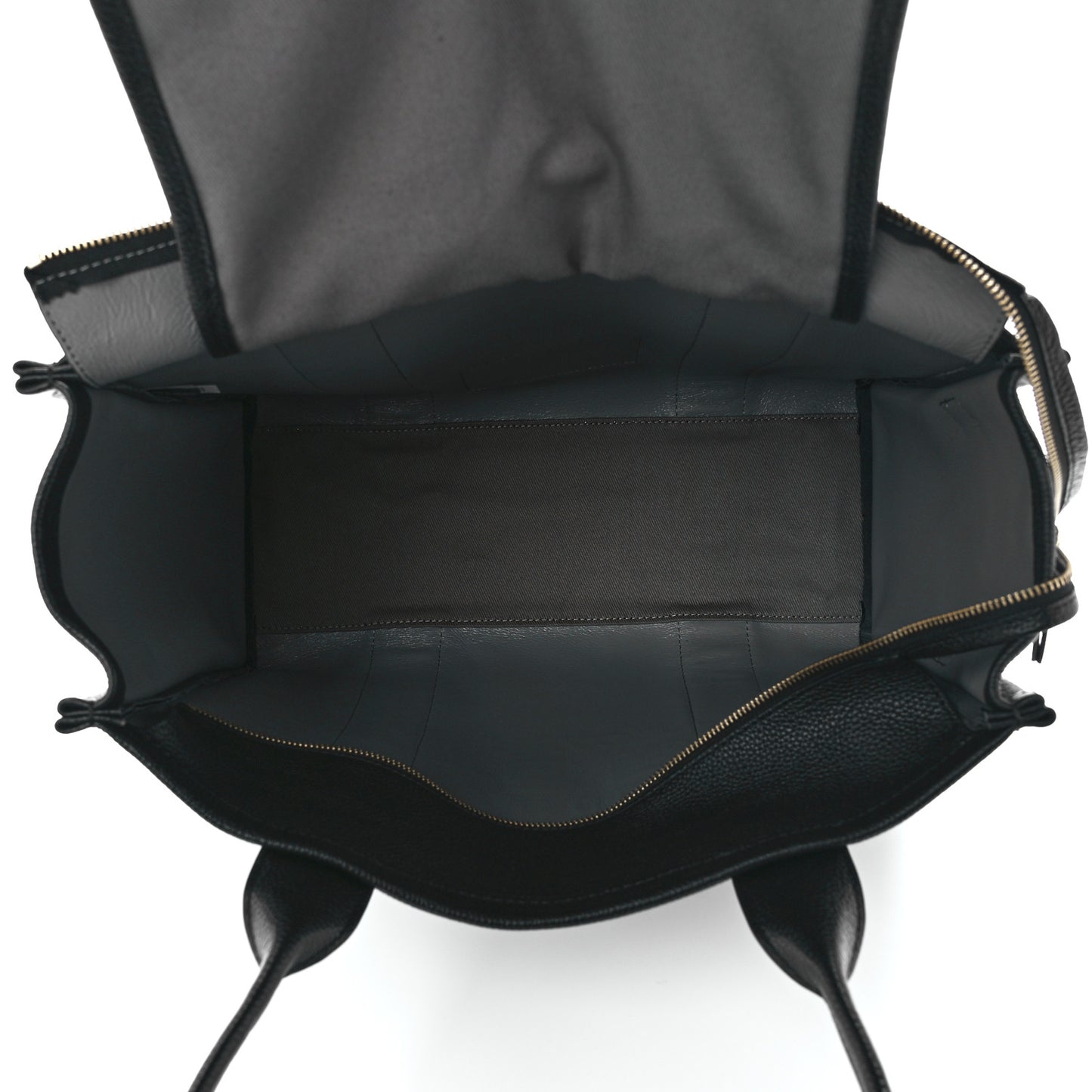 Grained Calfskin Large The Tote Bag Black