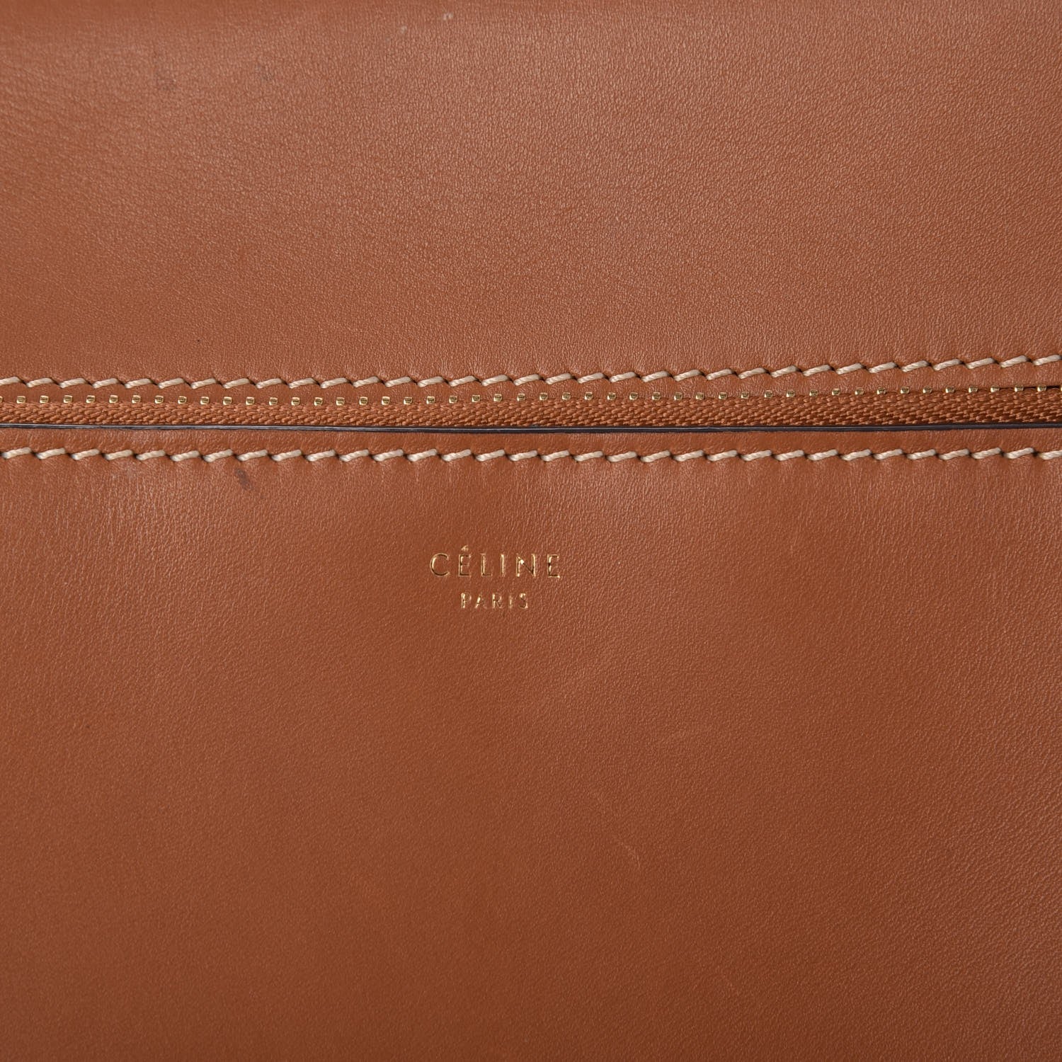 Celine Smooth Calfskin Medium Edge Shoulder Bag Camel 7 of 11