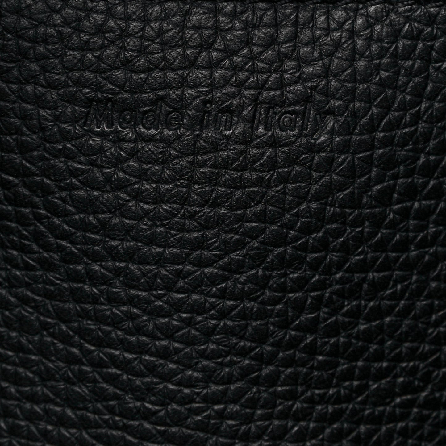 Supple Grained Calfskin Small Long Strap Big Bag Black