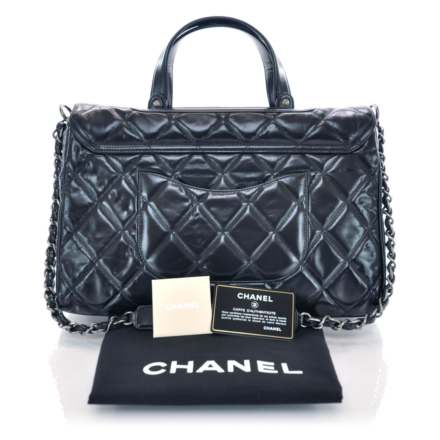 Chanel Calfskin Quilted Boy Bag Black 3 of 9