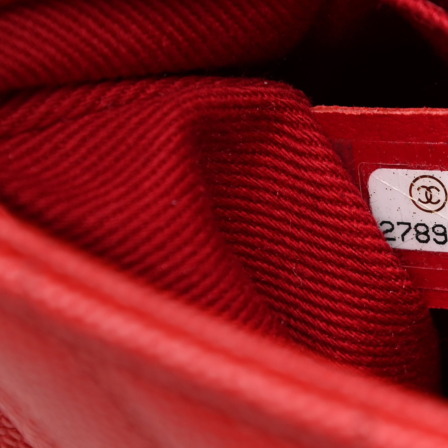 Chanel Caviar Chevron Quilted Mini Coco Handle Flap Red 7 of 11