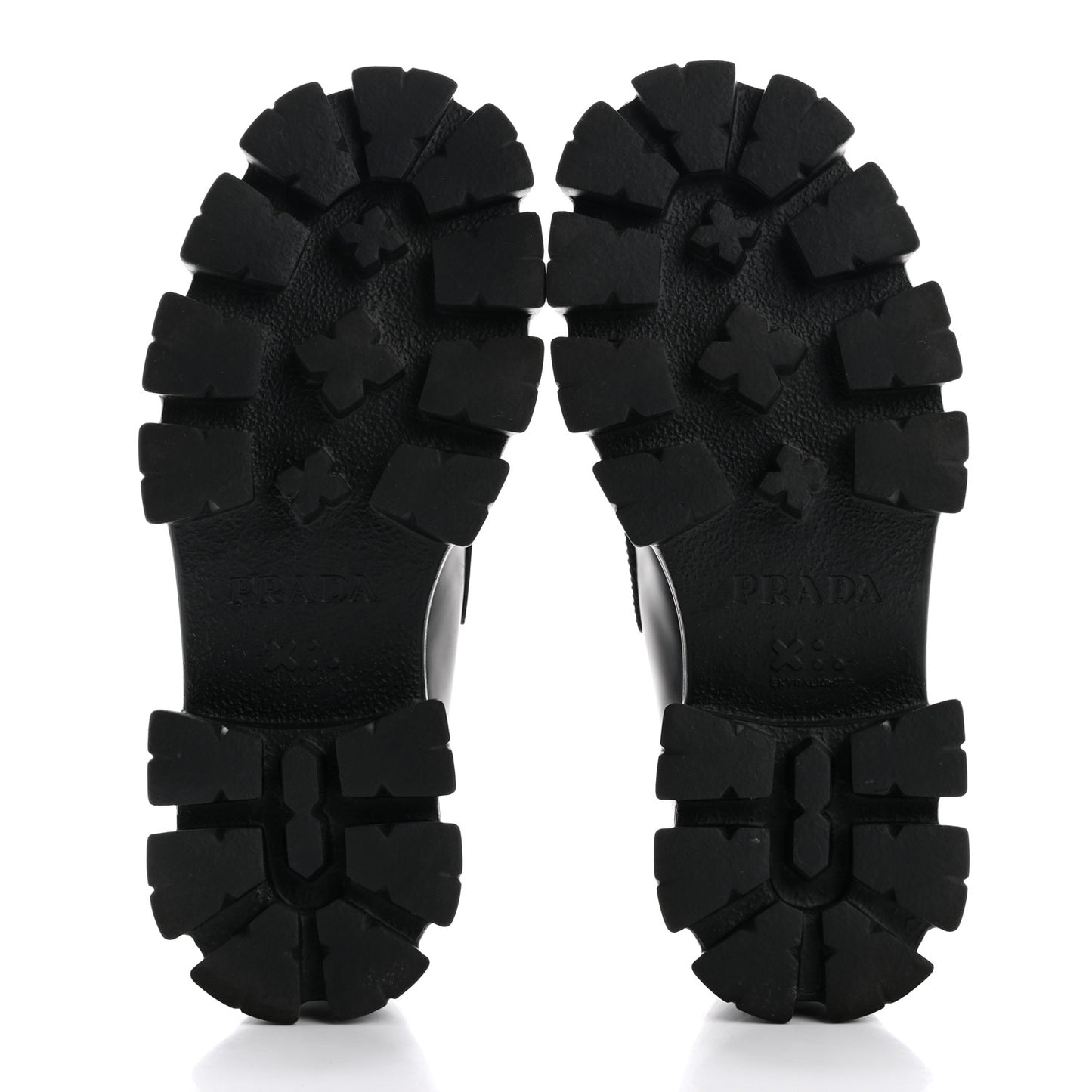 Spazzolato Rois Metal Triangle Logo Monolith 55mm Loafers 36 Black