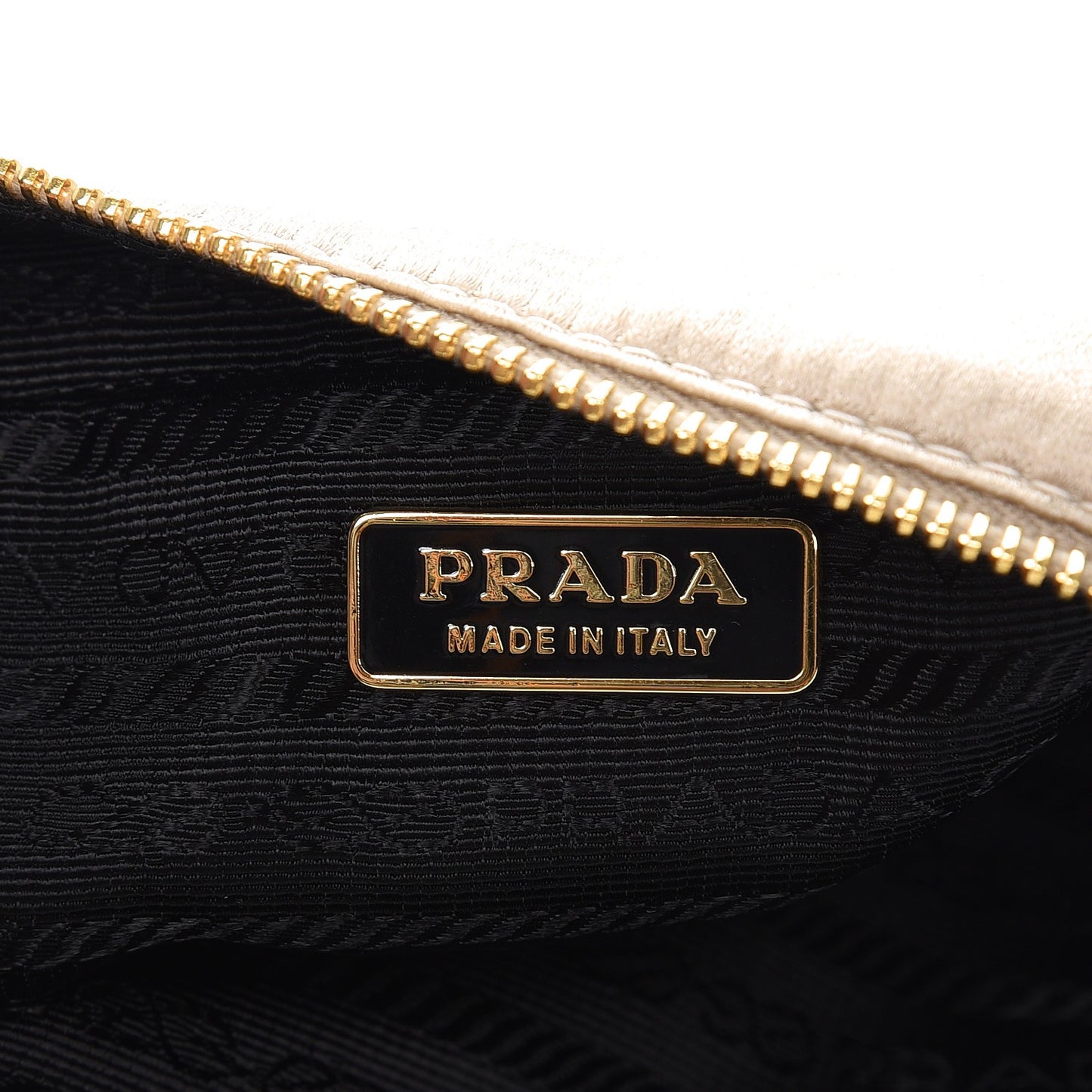 Satin Cosmetic Pouch Sabbia