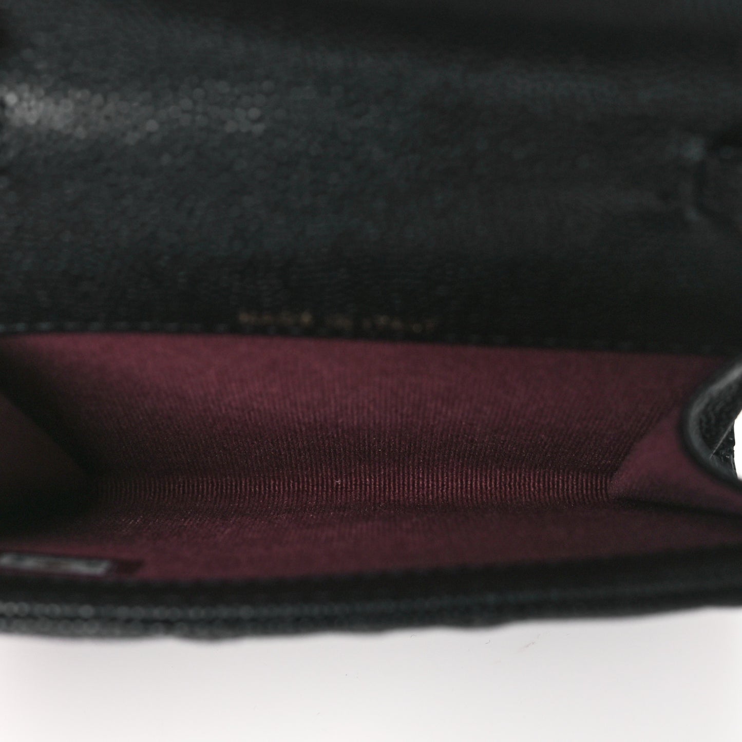 Caviar Quilted Clutch With Chain Bag Black