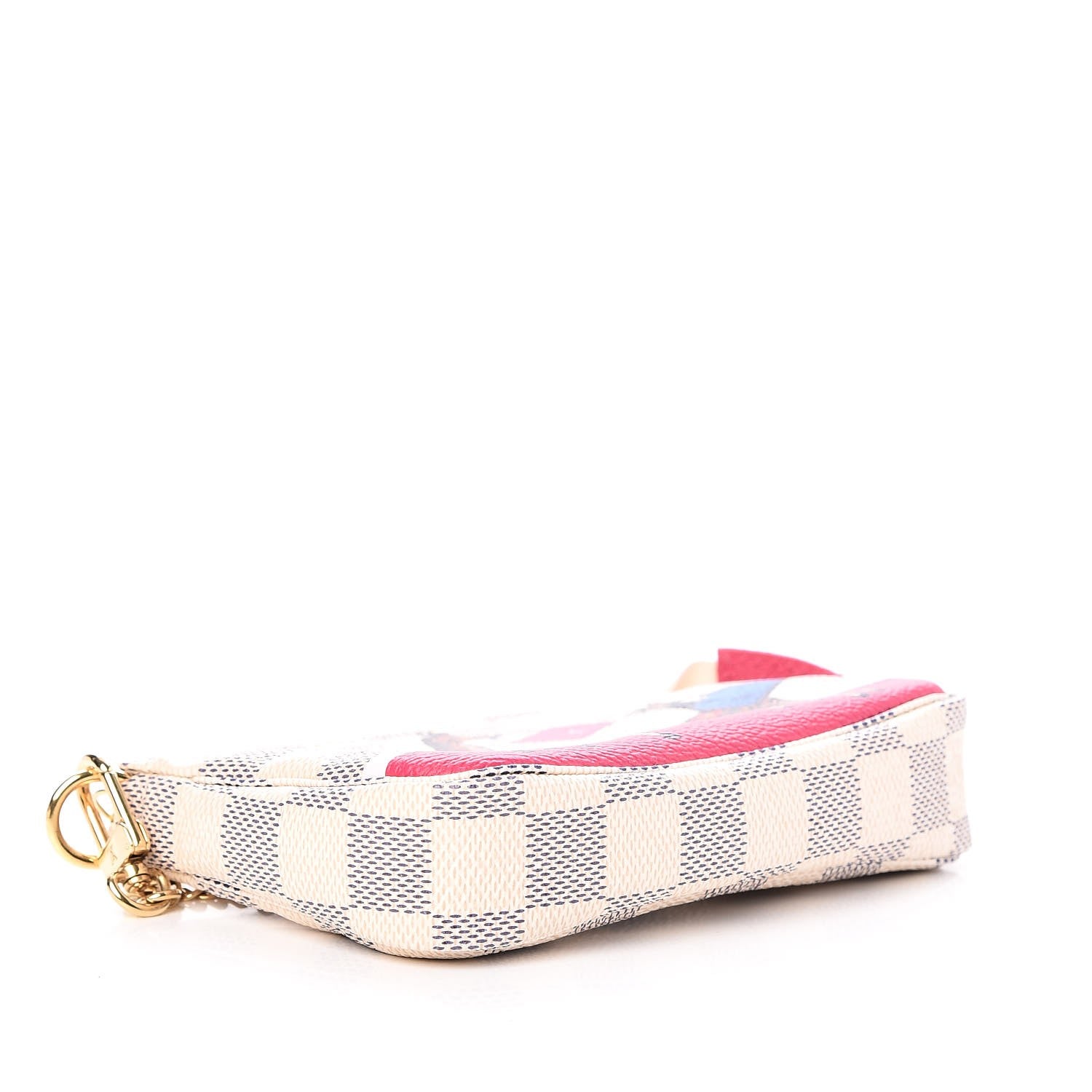 Louis Vuitton Damier Azur 2017 Christmas Animation Mini Pochette Accessories 4 of 8