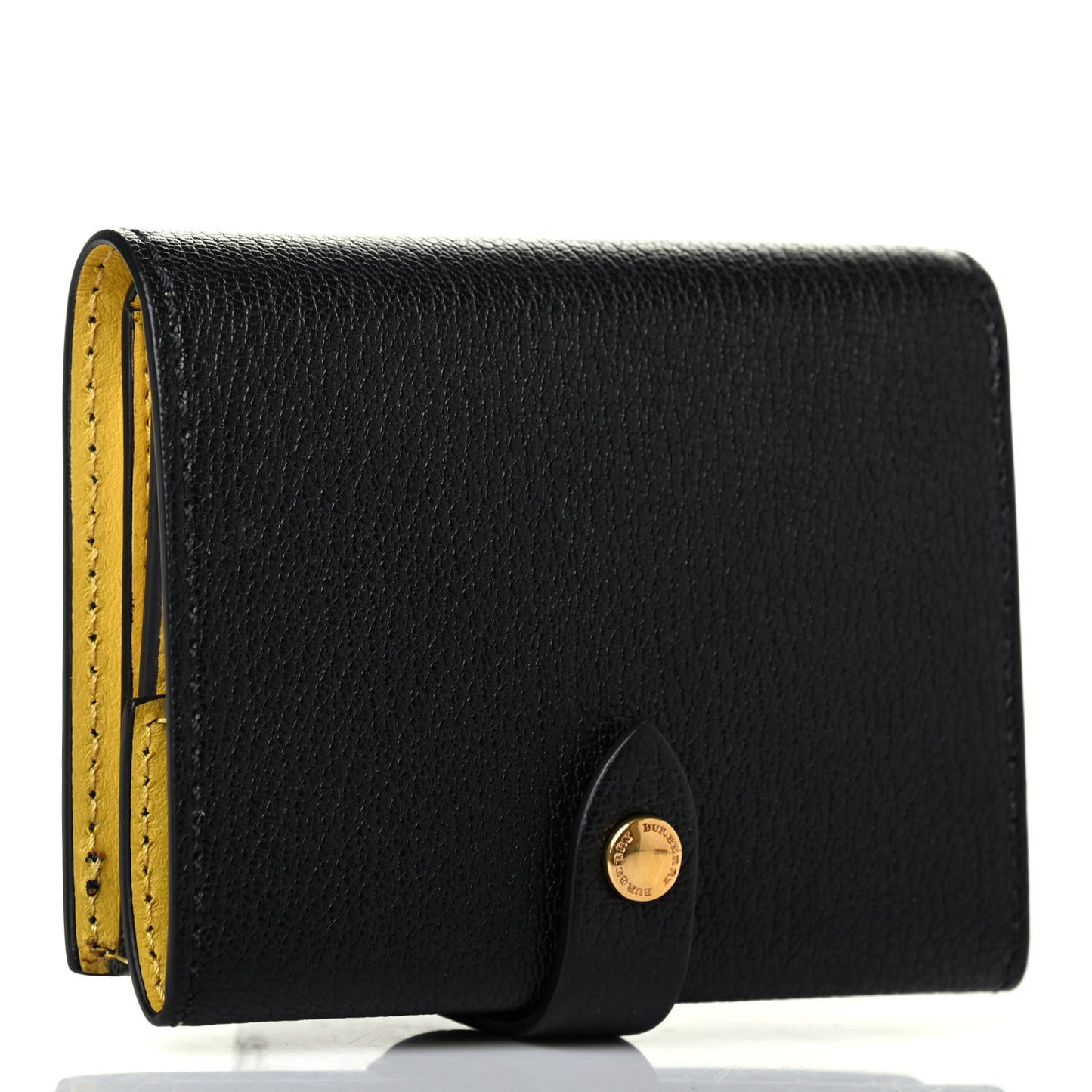Grainy Calfskin Harlow Bifold Wallet Black