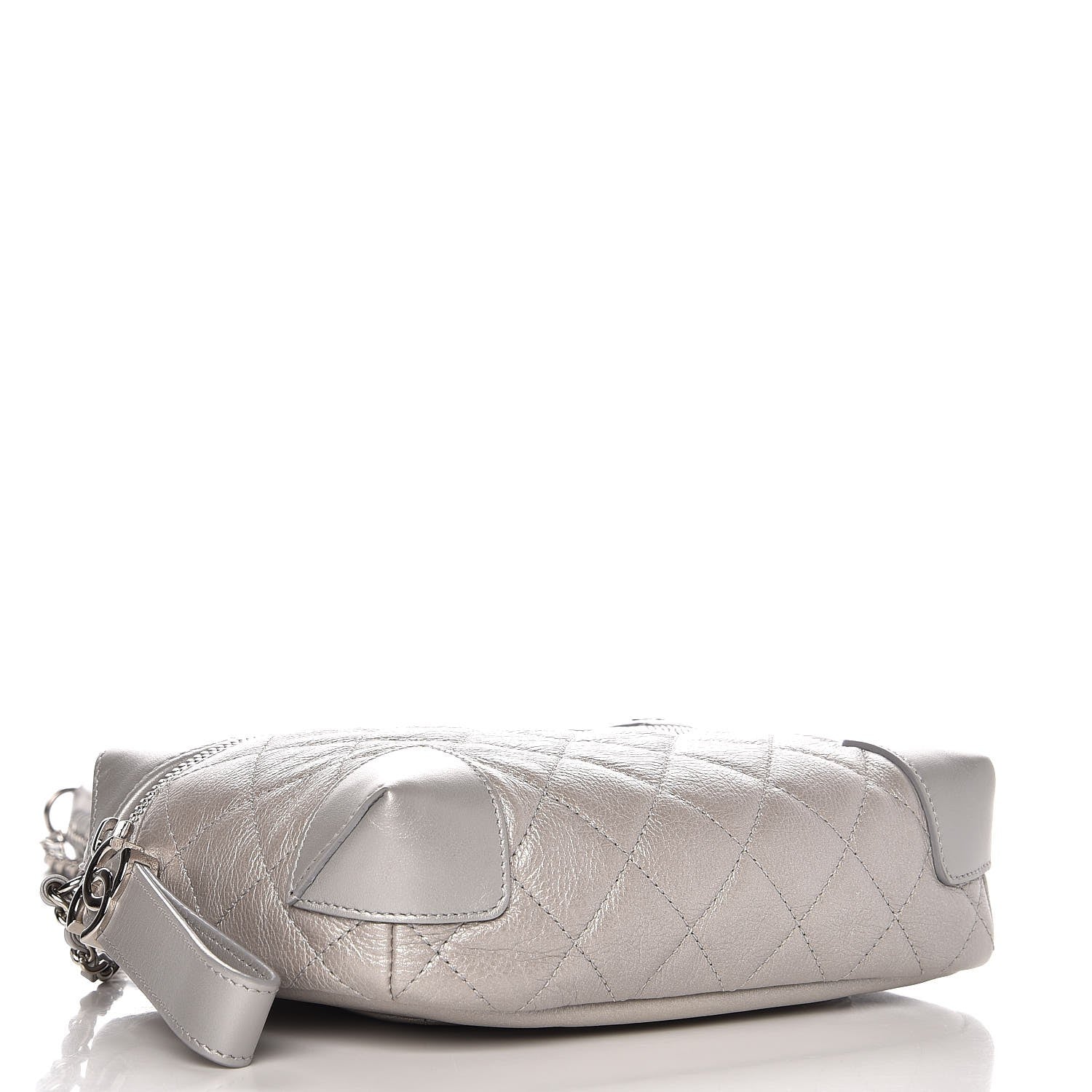 Chanel Metallic Calfskin Camera Case Silver 4 of 8