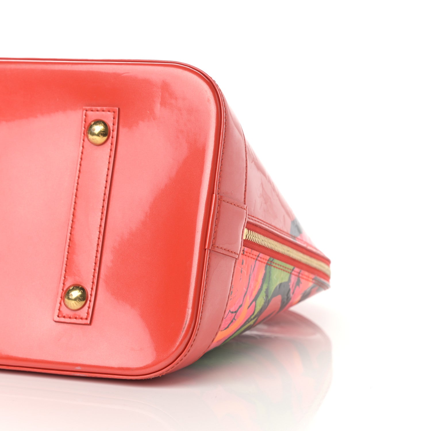 Louis Vuitton Vernis Roses Alma GM Orange Sunset 11 of 18