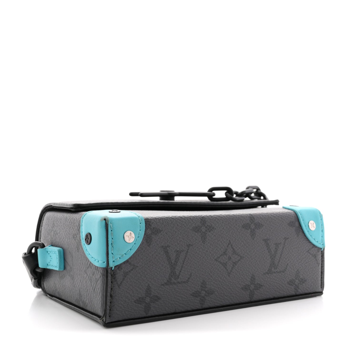 Reverse Monogram Eclipse Steamer Wearable Wallet Turquoise