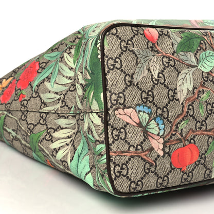 Gucci Soft GG Supreme Monogram Tian Medium Crossbody Tote Beige Multicolor New Acero 9 of 10