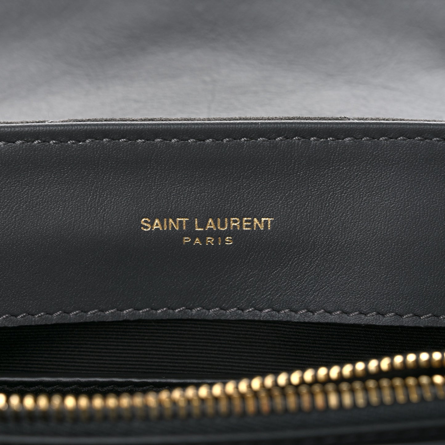 Suede Calfskin Y Quilted Monogram Small Loulou Chain Satchel Storm