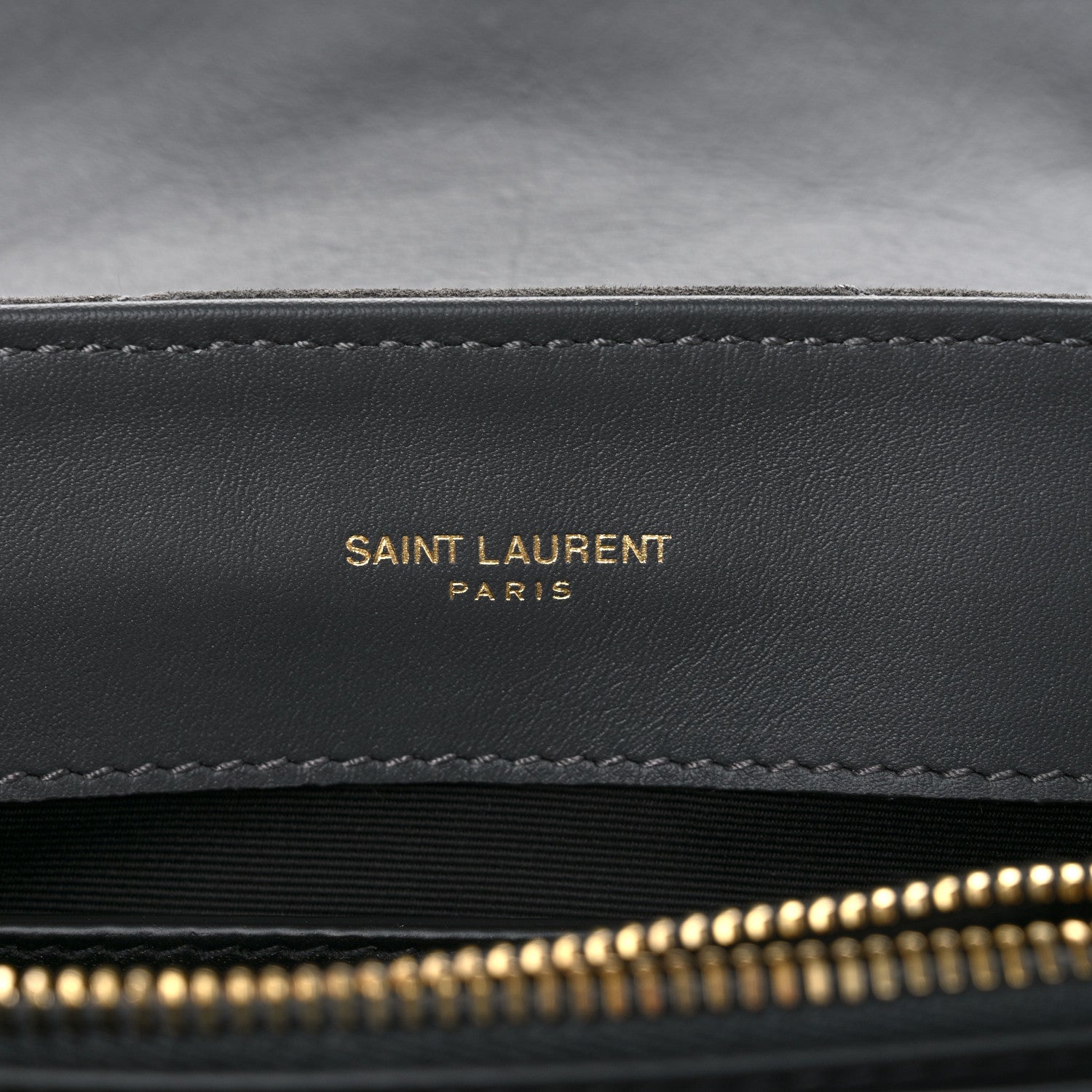 Saint Laurent Suede Calfskin Y Quilted Monogram Small Loulou Chain Satchel Storm 6 of 11