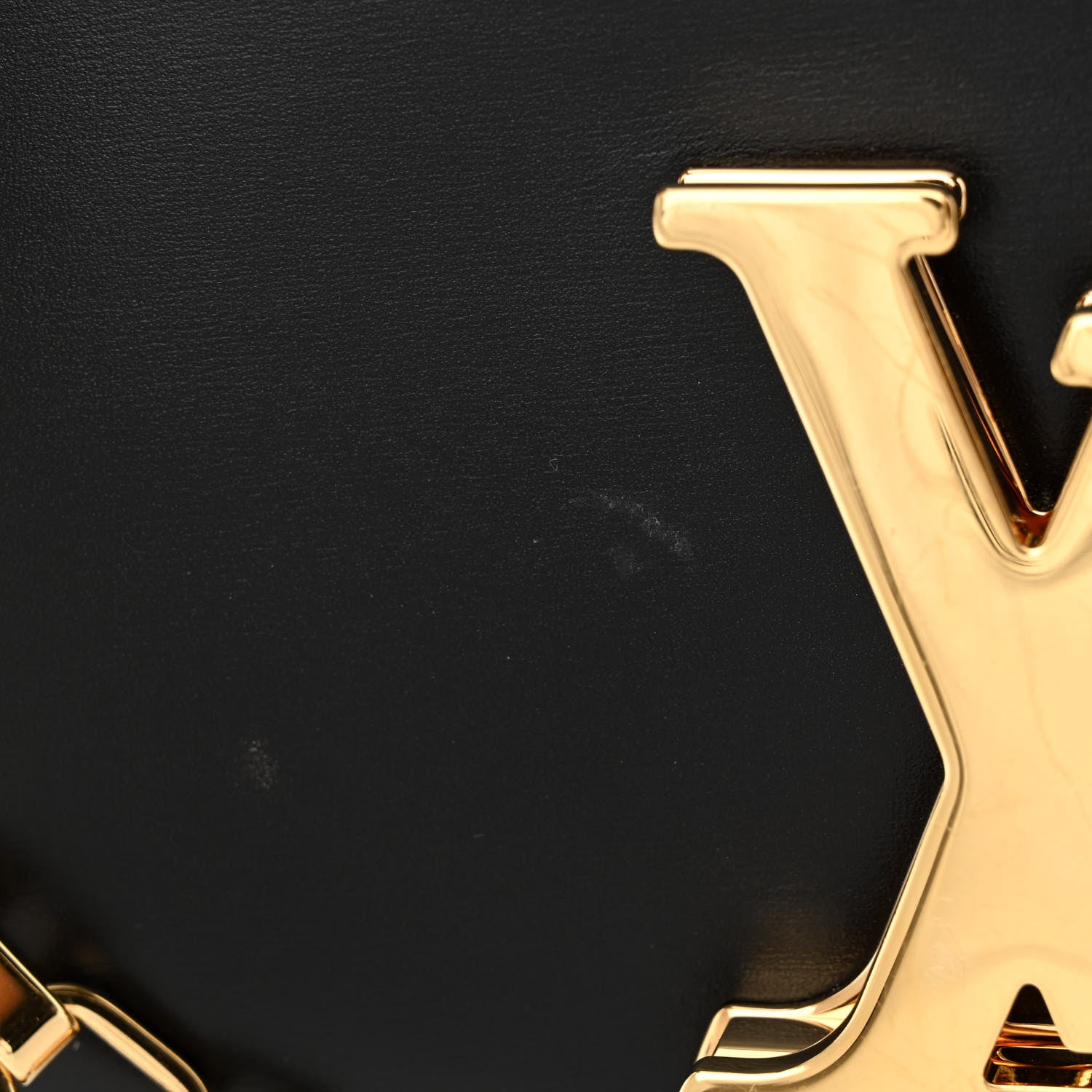 Louis Vuitton Calfskin Chain Louise GM Black 13 of 14