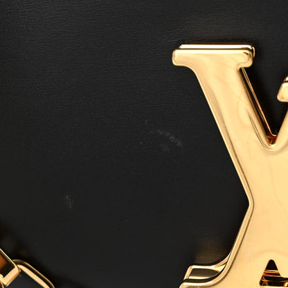 Louis Vuitton Calfskin Chain Louise GM Black 13 of 14