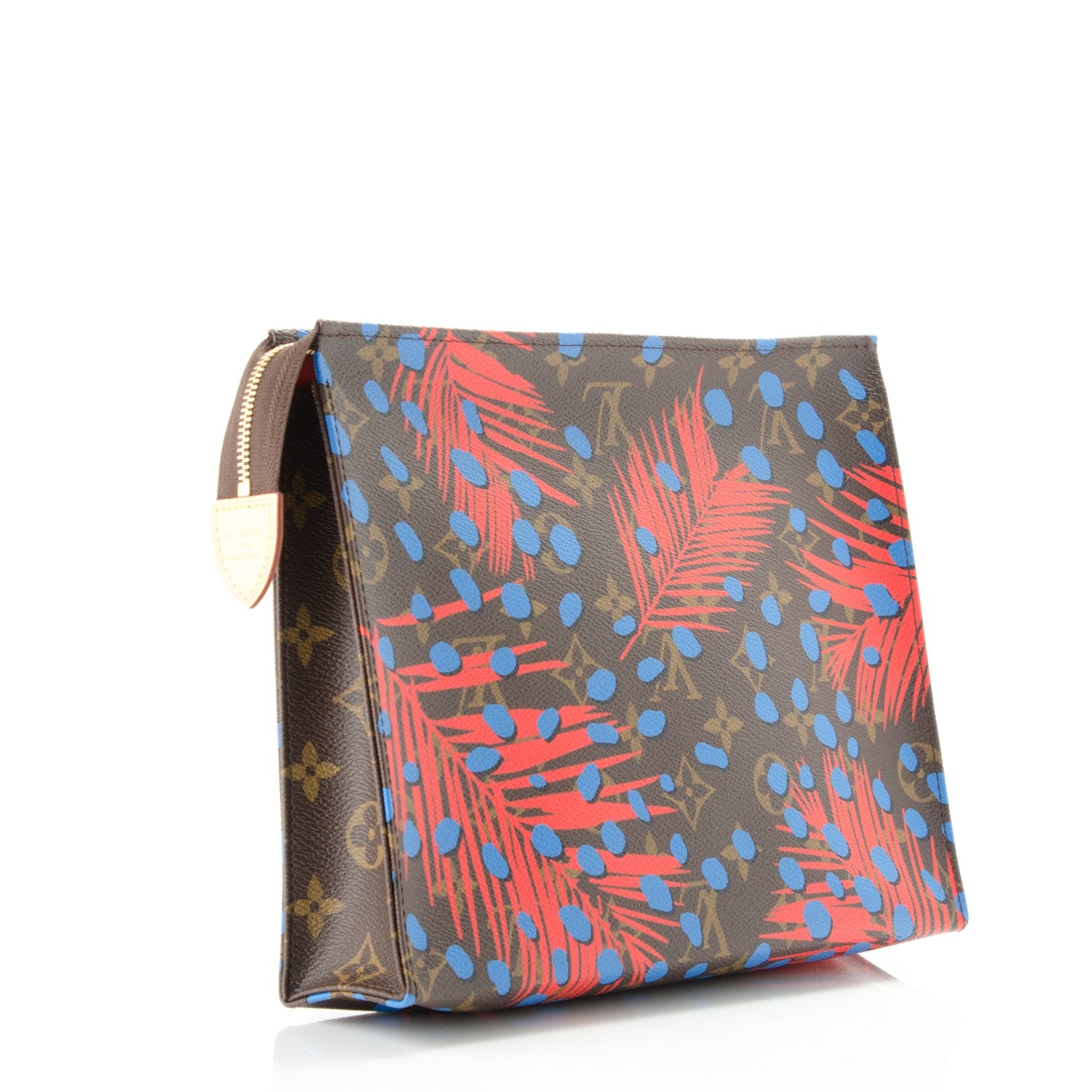 Louis Vuitton Monogram Jungle Dots Toiletry Pouch 26 Coquelicot Denim 3 of 6