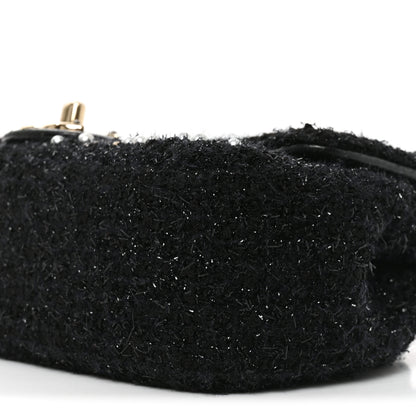 Chanel Tweed Pearl Small Cosmos Flap Black 10 of 10