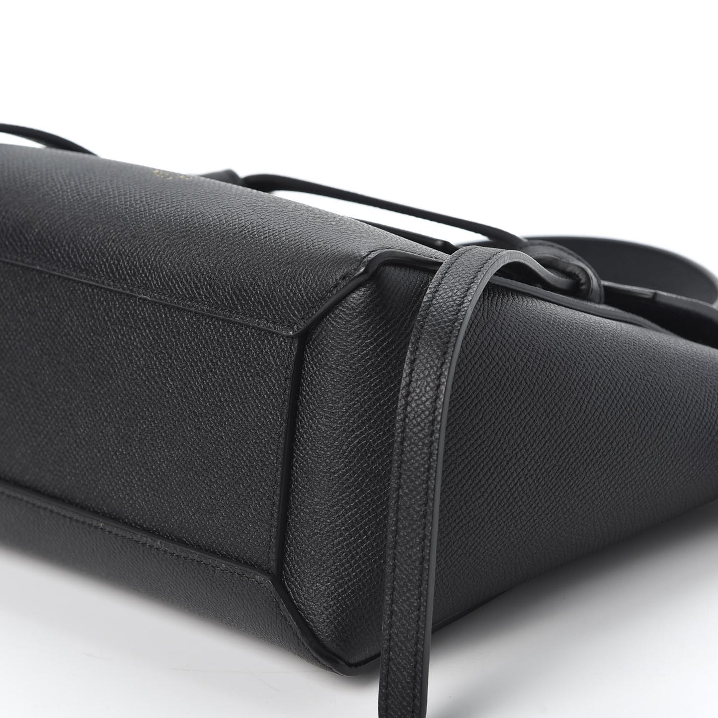 Grained Calfskin Nano Belt Bag Black