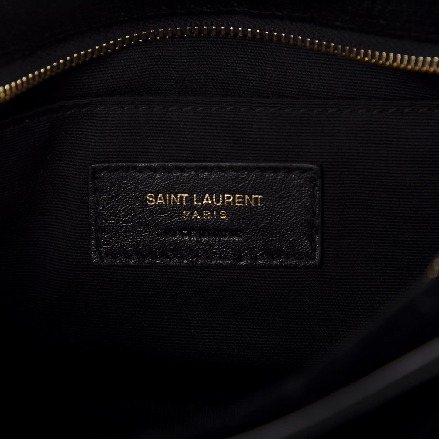 Velour Matelasse Monogram Lou Belt Bag Black