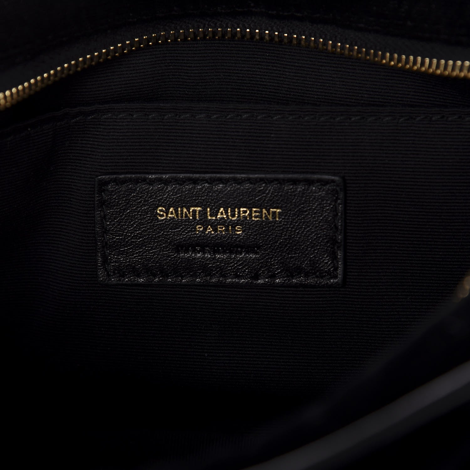 Saint Laurent Velour Matelasse Monogram Lou Belt Bag Black 8 of 10