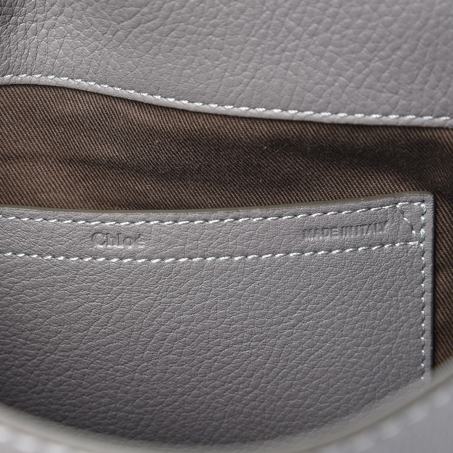 Chloe Calfskin Medium Marcie Round Crossbody Bag Cashmere Grey 6 of 7