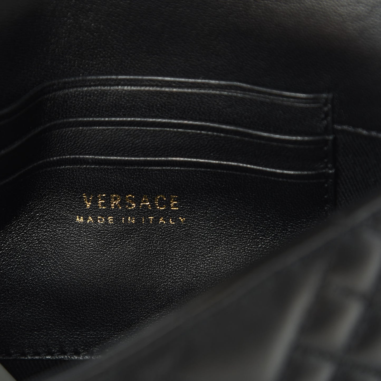 Nappa Barocco Quilted Vanitas Medea Belt Bag Black