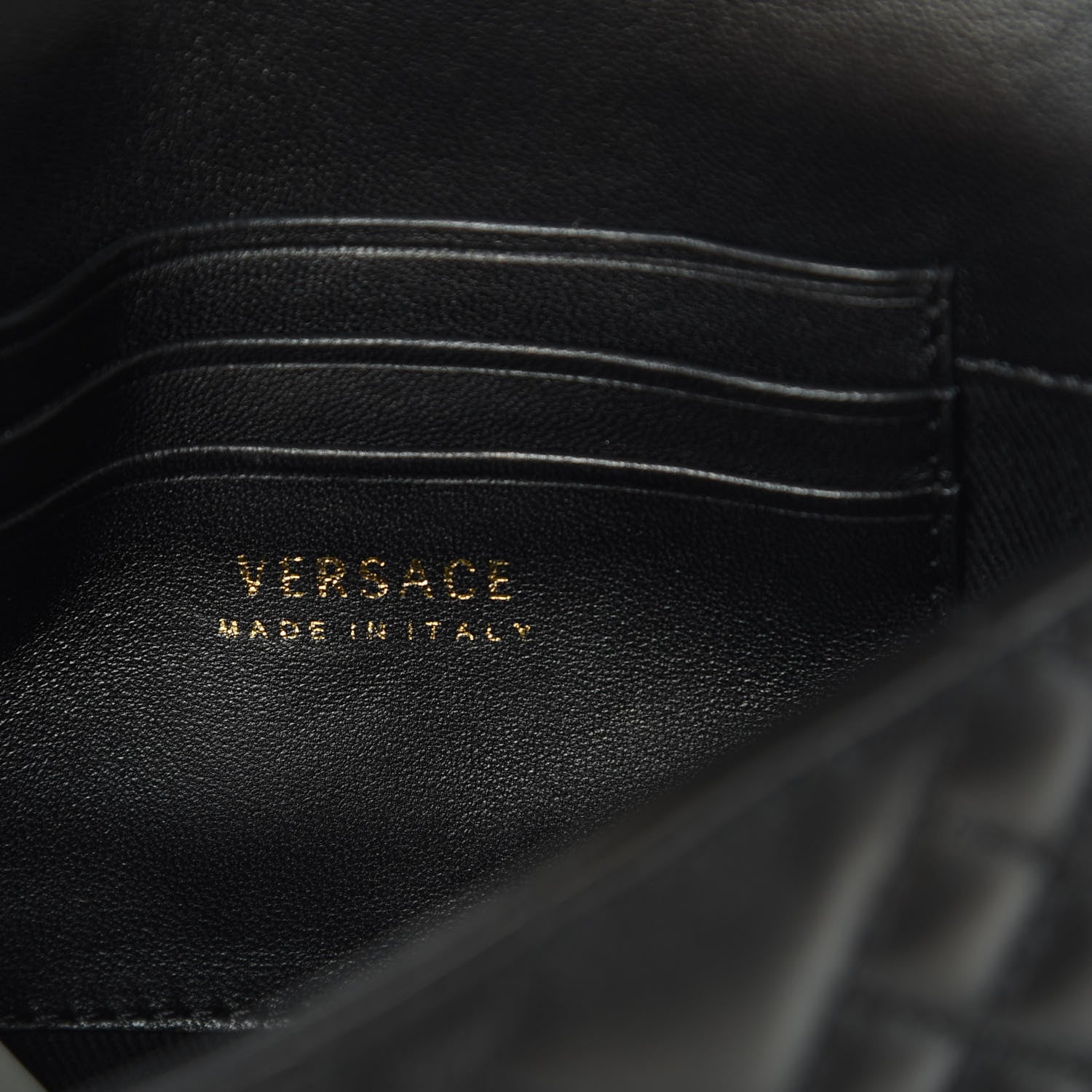 Versace Nappa Barocco Quilted Vanitas Medea Belt Bag Black 6 of 13