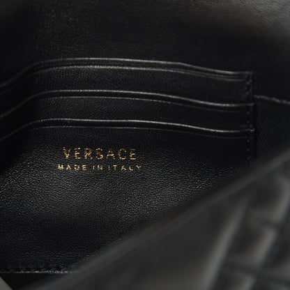 Versace Nappa Barocco Quilted Vanitas Medea Belt Bag Black 6 of 13