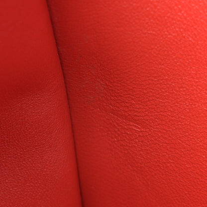 Celine Drummed Calfskin Suede Medium Trapeze Vermillion 11 of 17