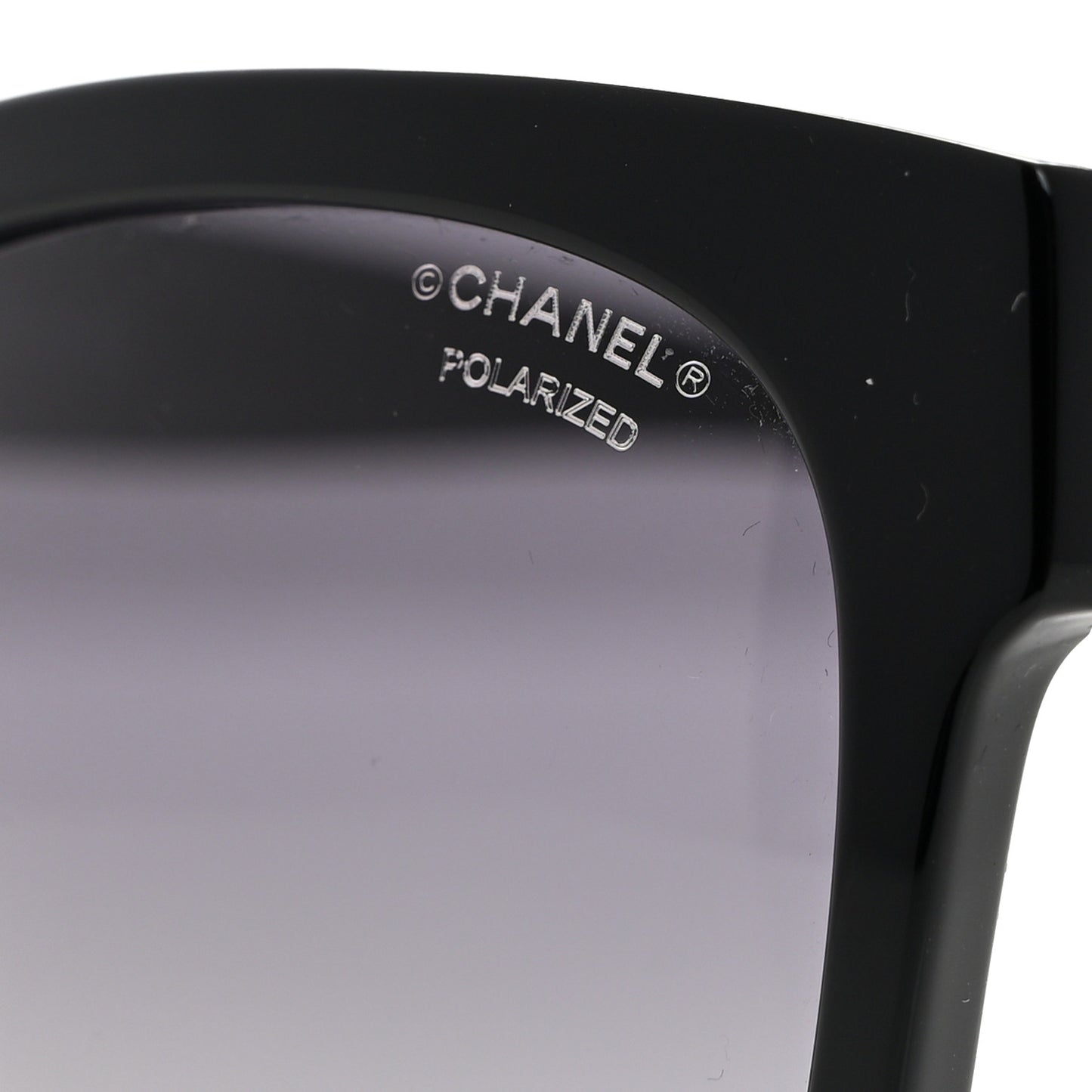 Acetate Polarized Square CC Sunglasses 5380 Black