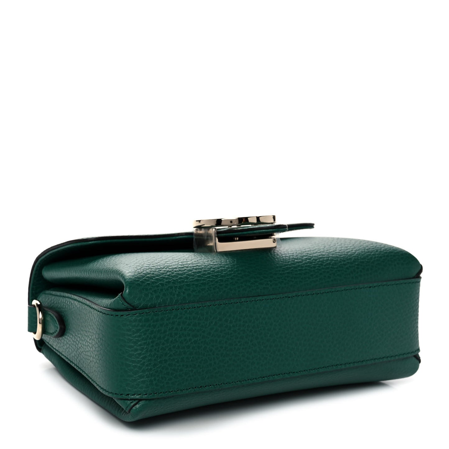 Dollar Calfskin Interlocking G Crossbody Bag Emerald
