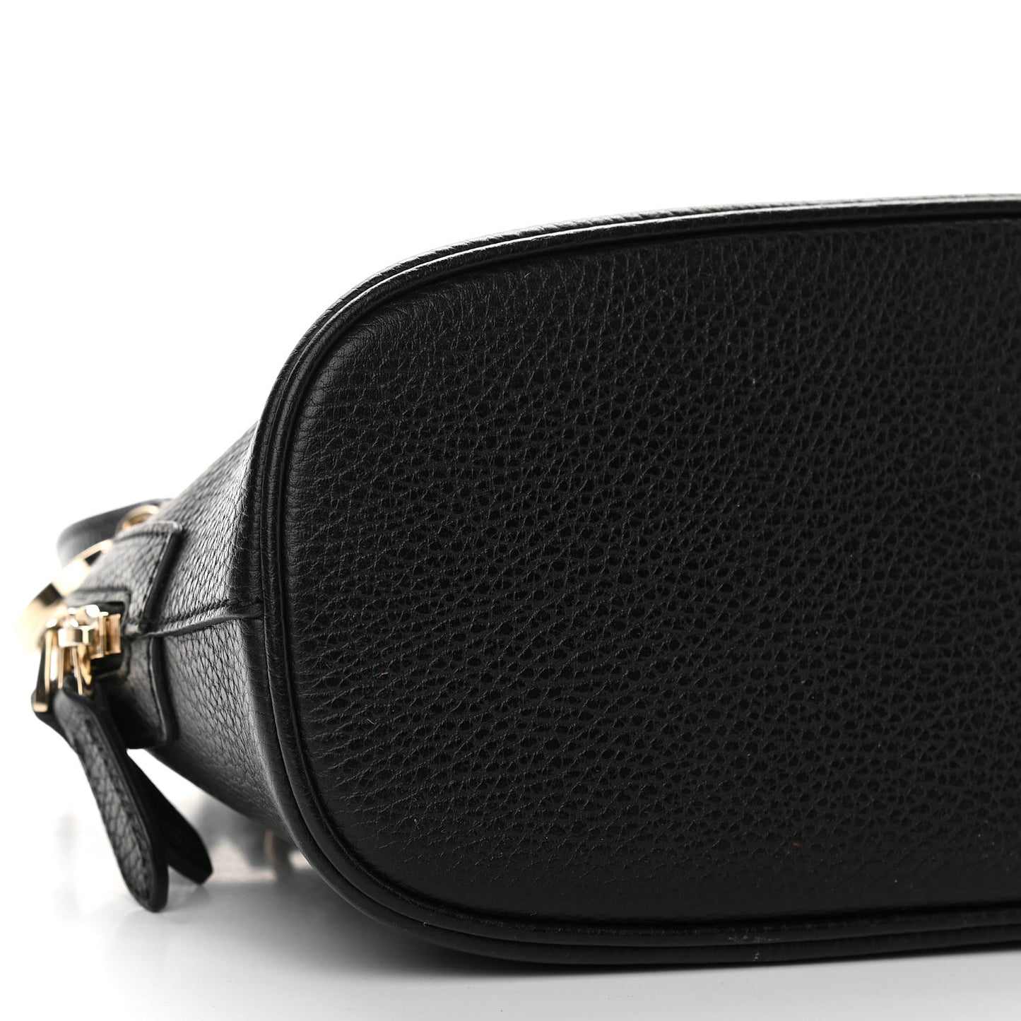 Dollar Calfskin Small GG Charm Dome Bag Black