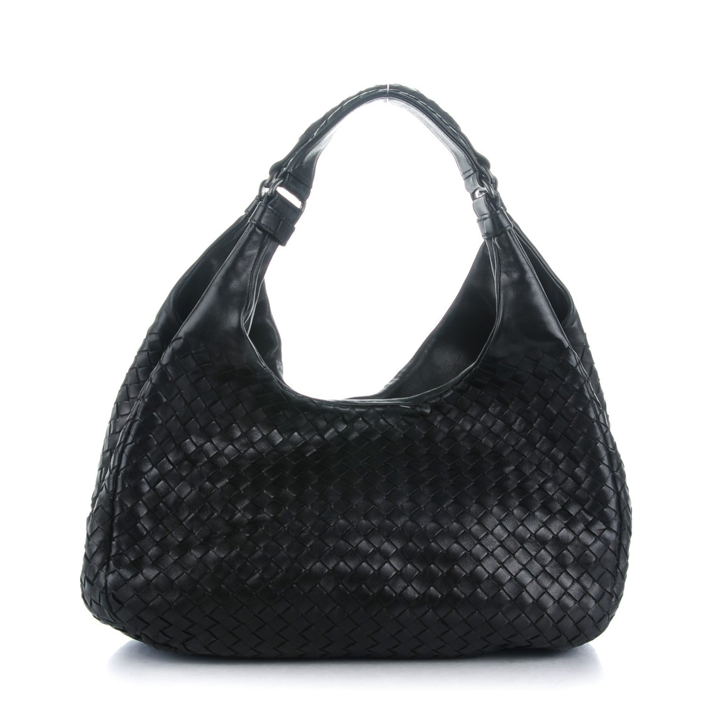 Nappa Intrecciato Medium Campana Nero Black