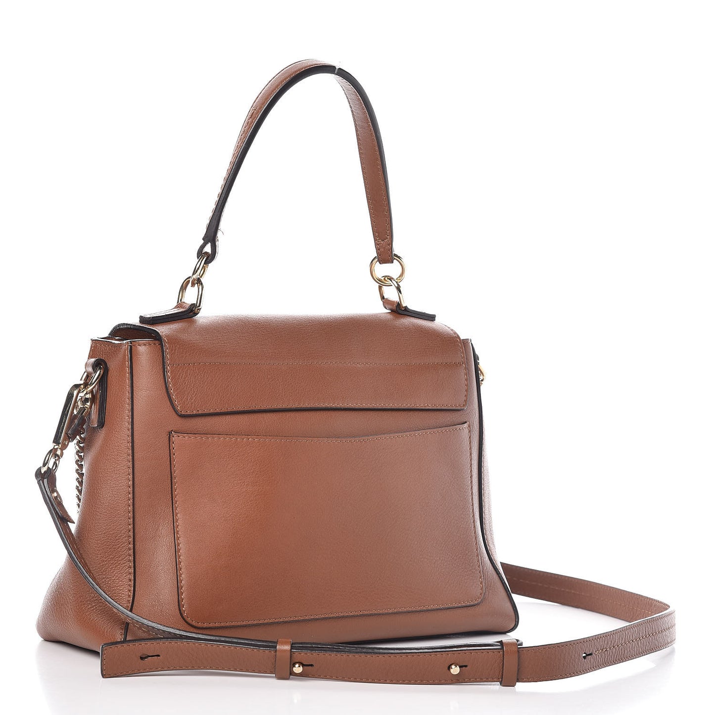 Calfskin Small Faye Day Shoulder Bag Tan