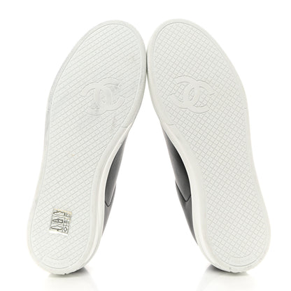 Chanel Calfskin CC Womens Sneakers 37 Black 5 of 9