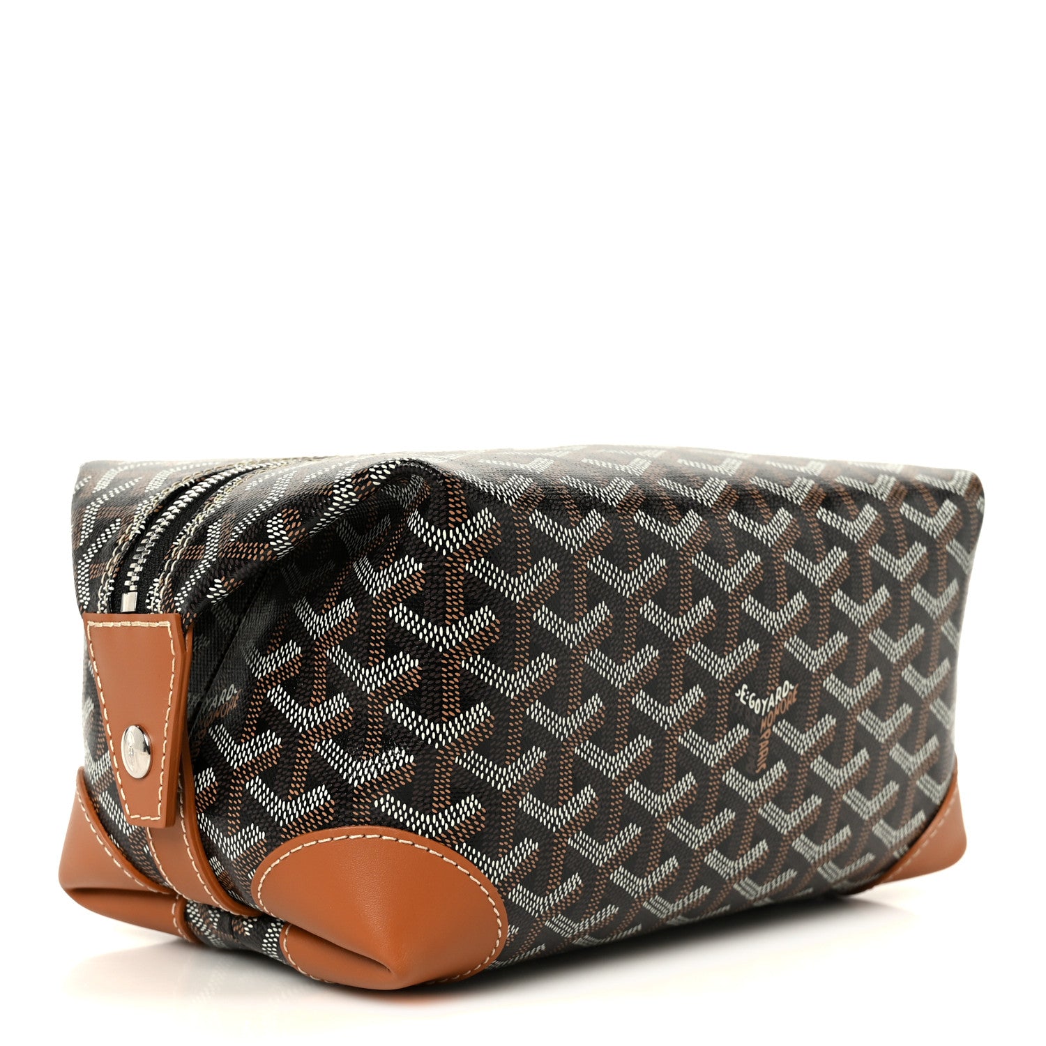Goyard Goyardine Boeing 25 Trousse de Toilette Black Gold 3 of 8