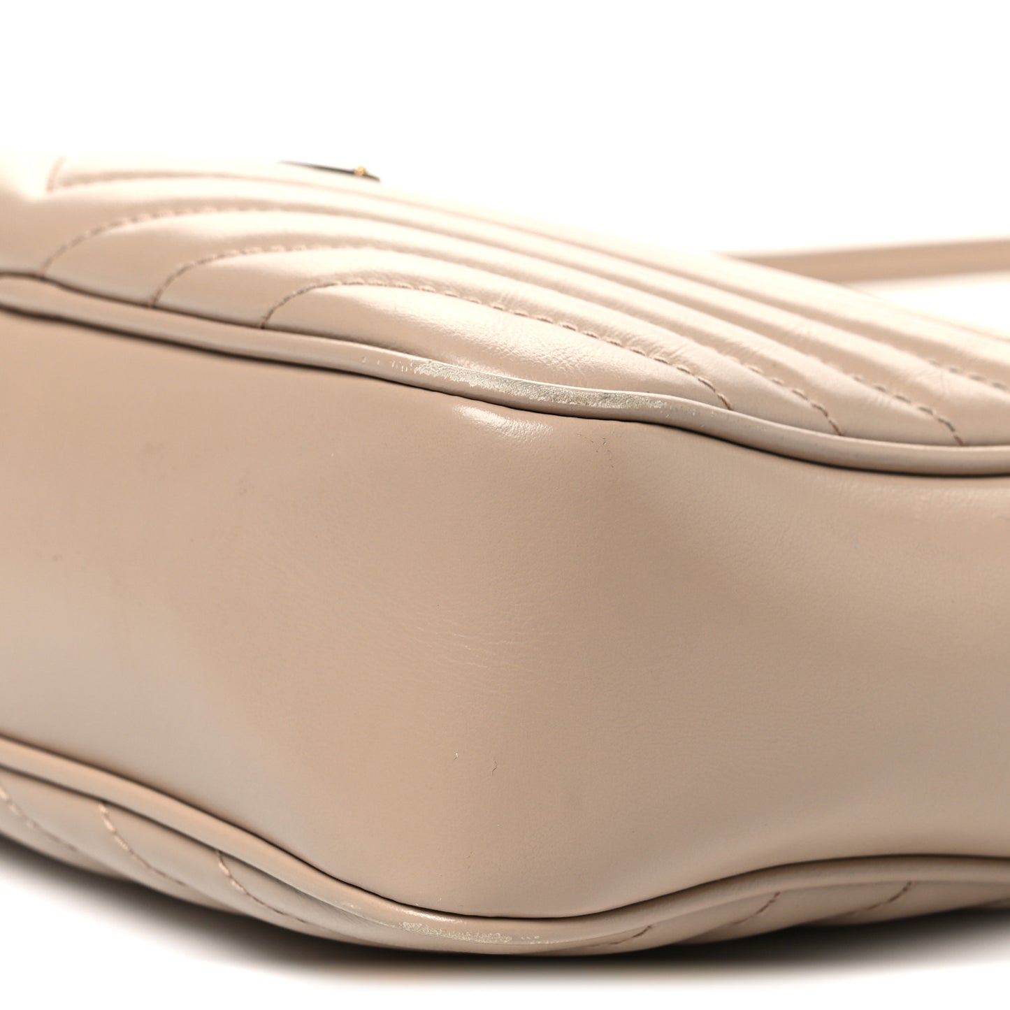 Calfskin Matelasse Monogram Lou Camera Bag Dark Latte