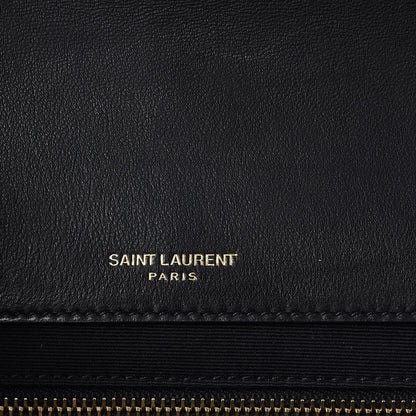 Saint Laurent Lambskin Patchwork Monogram Medium Jamie Black 6 of 8