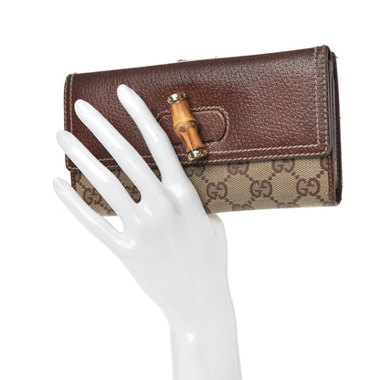 Gucci Monogram Bamboo Continental Wallet Brown 2 of 14